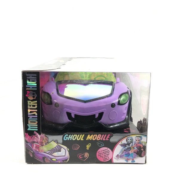Monster High Toy Car Ghoul Mobile With Pet & Accessories Purple Convertible - Picture 5 of 16